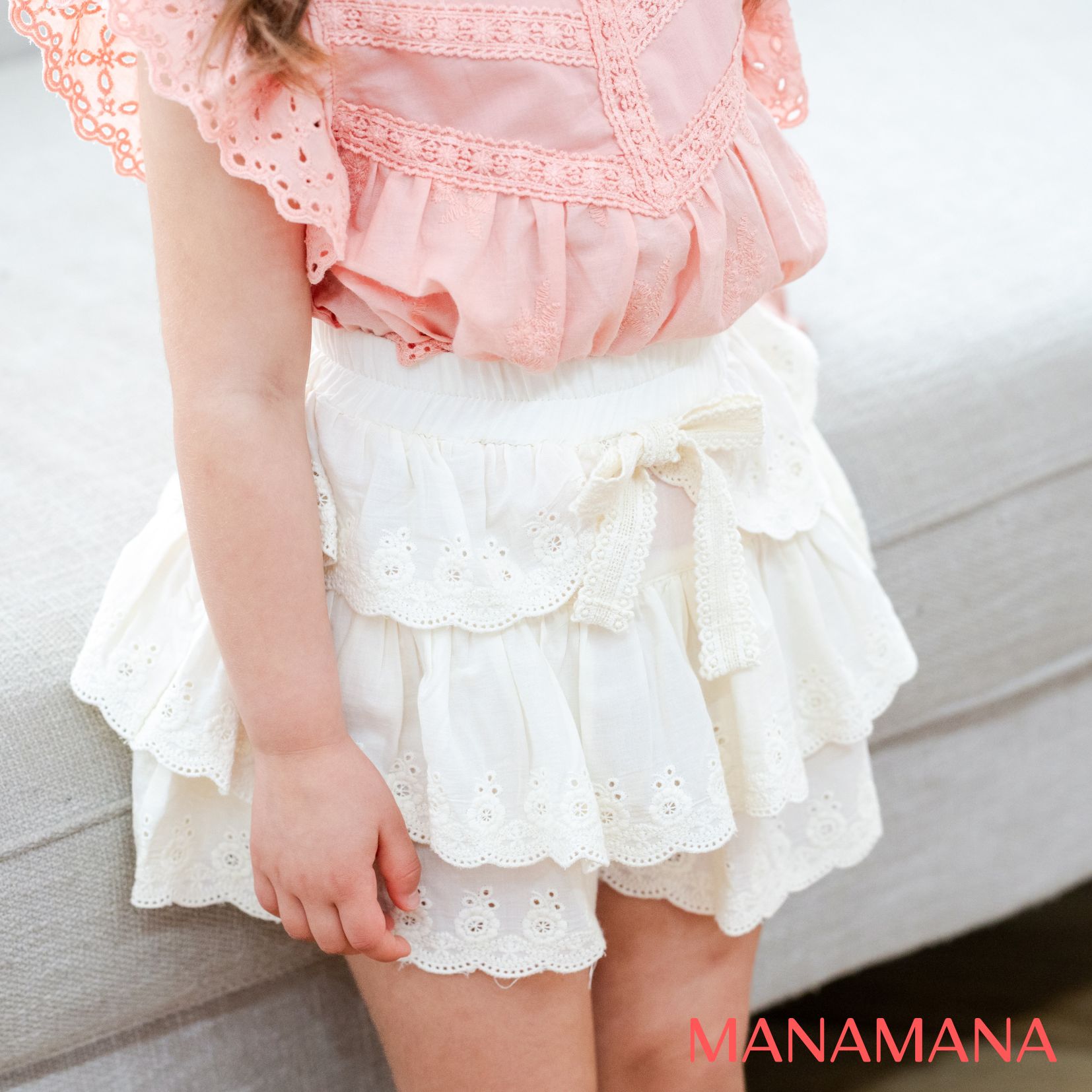 キュロット レース キッズ キュロットスカート ボトムス ししゅう 刺繍