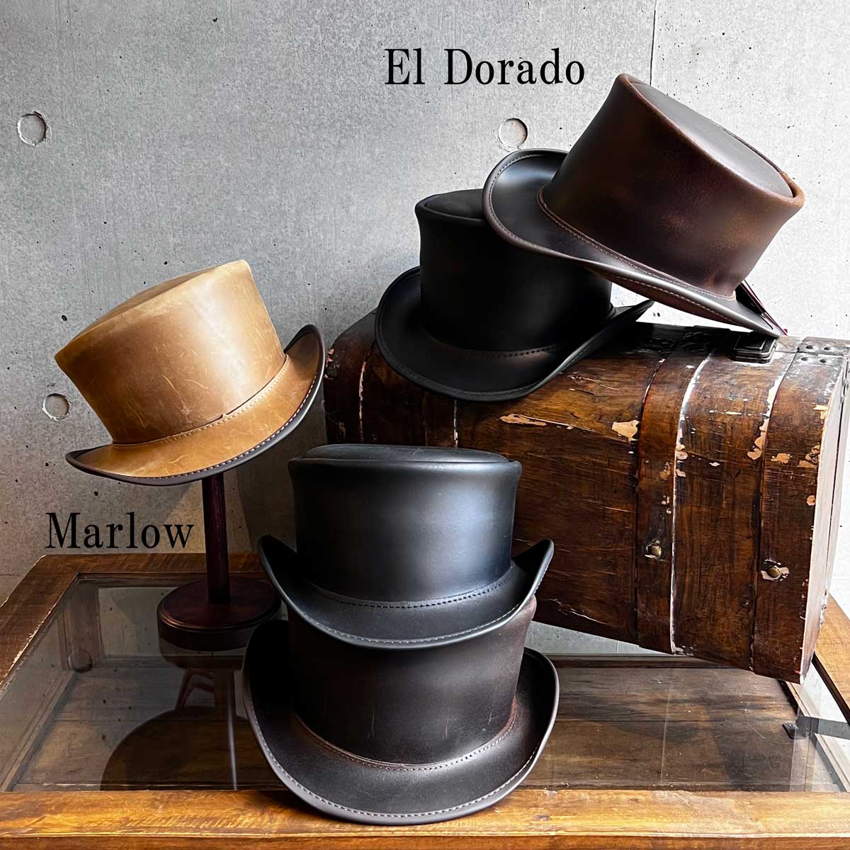 Head'n Home Hats（American Hat Makers）/ El Dorado（BLACK）レザー 