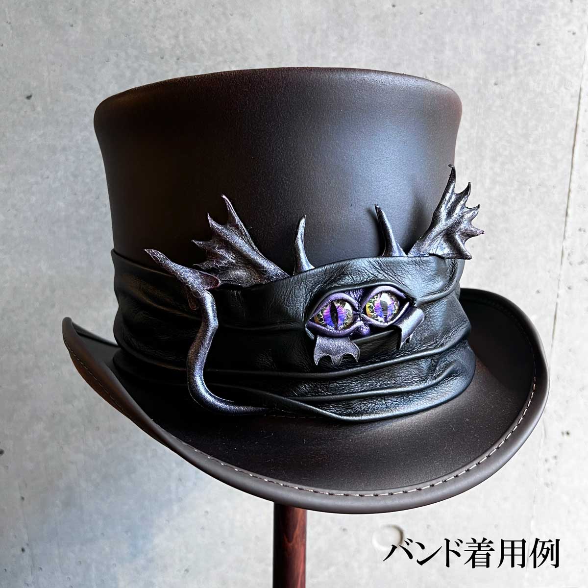 Head'n Home Hats（American Hat Makers）/ Topper（BLACK）レザー トップハット シルクハット :  10220960 : デザイナーズ帽子MANABoo Premium - 通販 - Yahoo!ショッピング