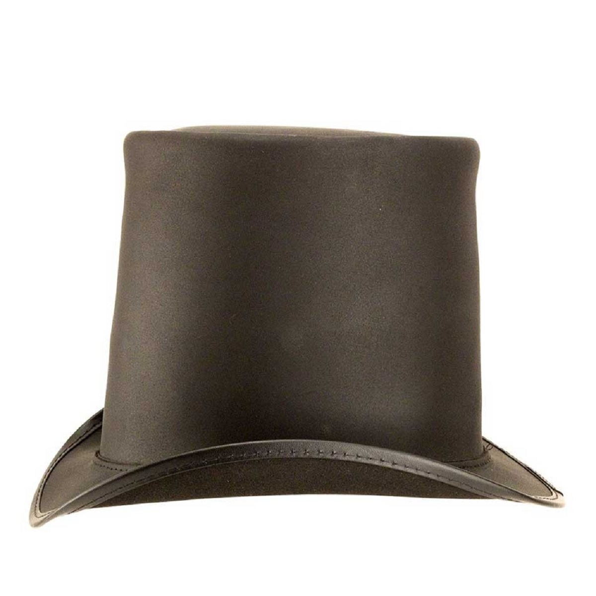 Head'n Home Hats（American Hat Makers）/ Stove piper（BLACK）レザー トップハット シルクハット
