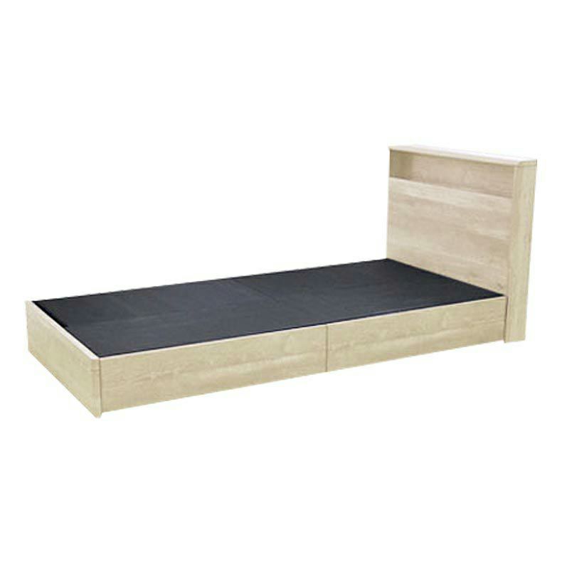 ベッド ベット ベッドフレーム ベットフレーム ダブル ベッドMIスタイル 布床板&amp;引出 ロクサー