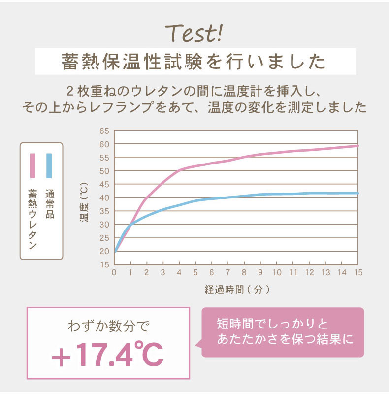 蓄熱ラグ フェリスの機能