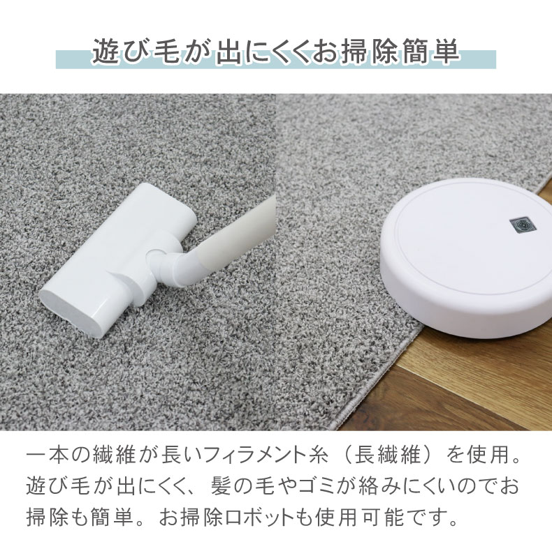 ラグ 洗える シャギーラグ 日本製 円形 190cm 丸形 抗菌 防ダニ 滑り