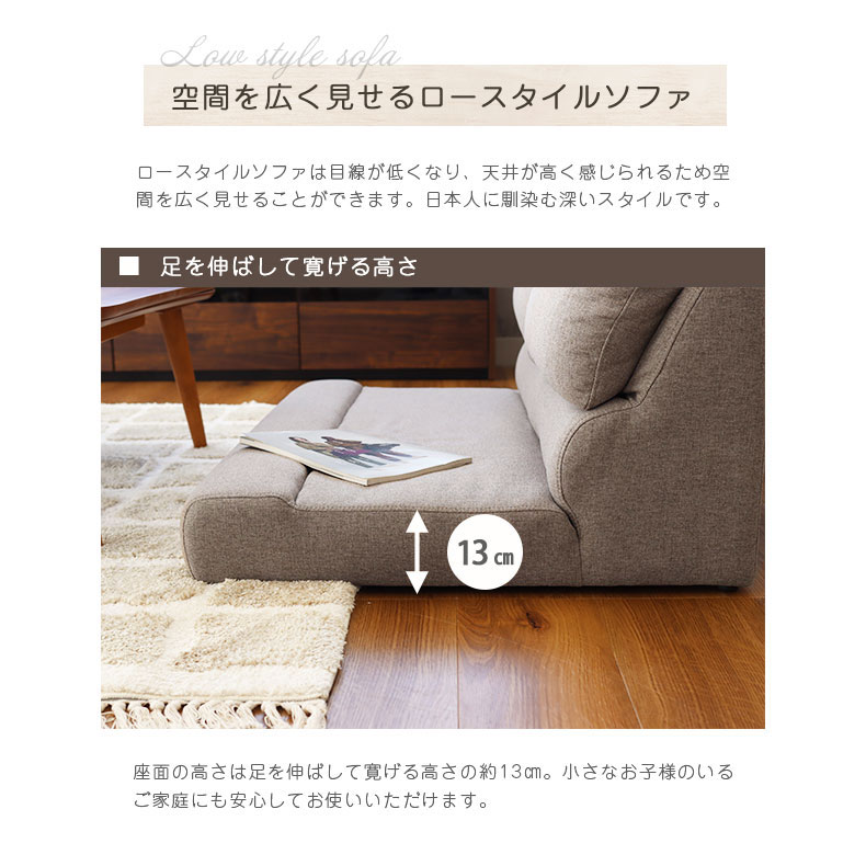 1人用 ソファ フラットの機能