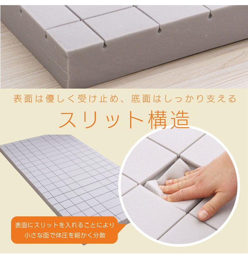 セミダブル 西川 高反発 マットレス 120×195cm 厚み 8cm 敷き布団