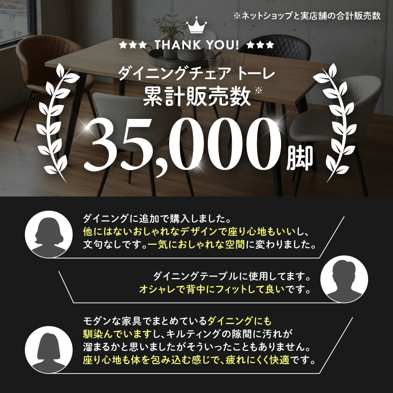 ダイニングチェア 2脚セット トーレ