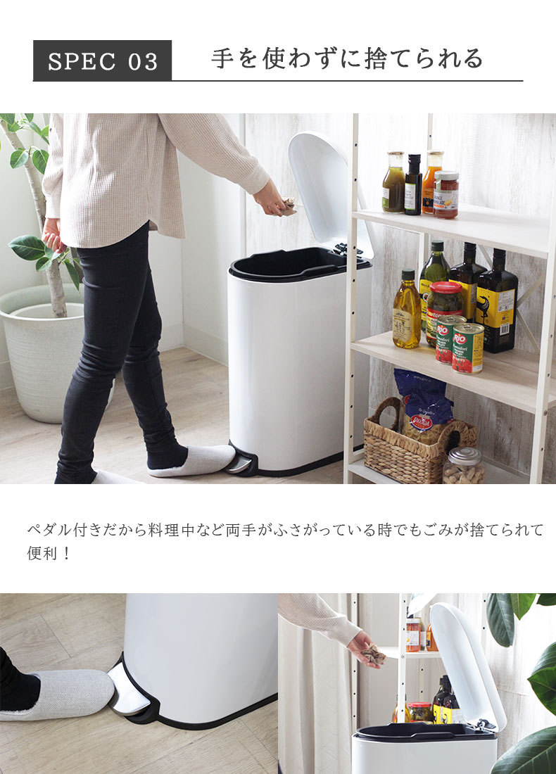 ごみ箱 ペダル キッチン ふた ふた付き 40Ｌ ダストボックス
