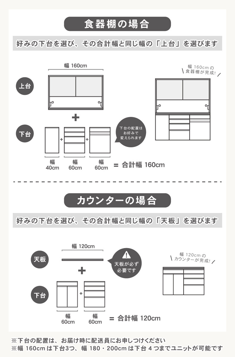 幅80cm 下台 4杯引出 カカロ2の機能