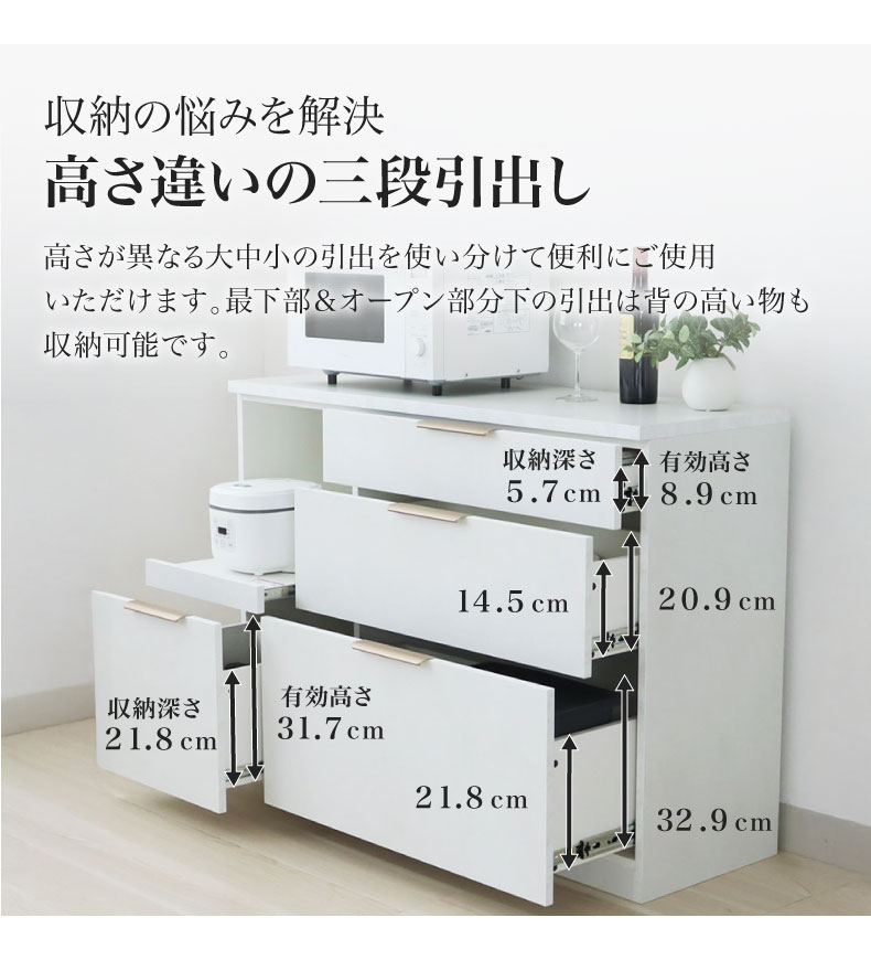 メラミンキッチンカウンター アラスコダストタイプの機能