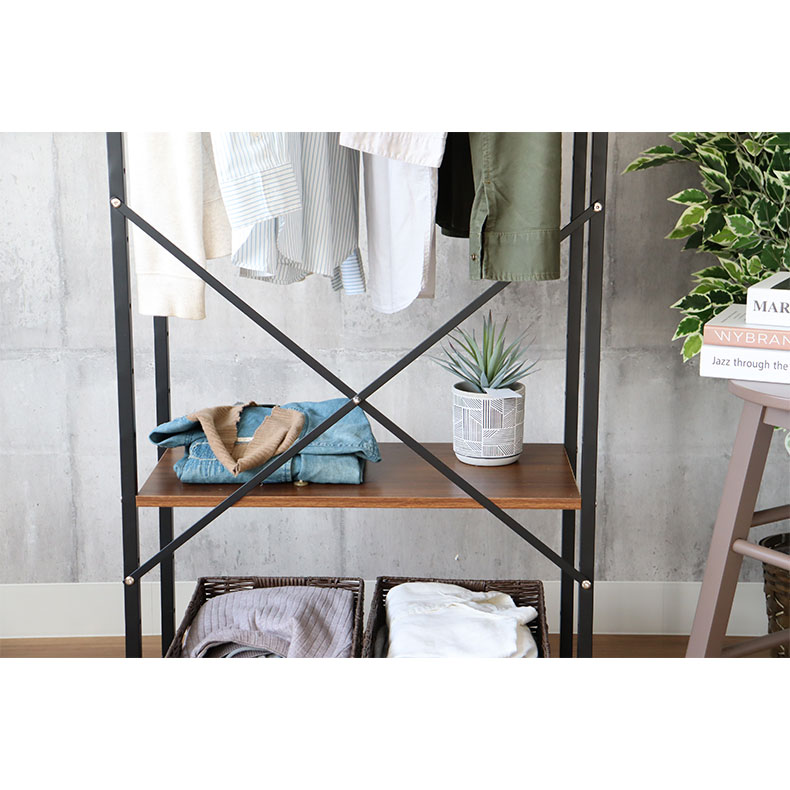 マナベインテリアハーツ シェルフ ラック 収納 棚 段 フリーラック