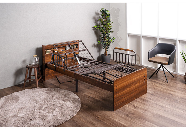 宮棚付き 電動ベッド MFB-1602EHS（コイルマットMPR-14R-S）の機能