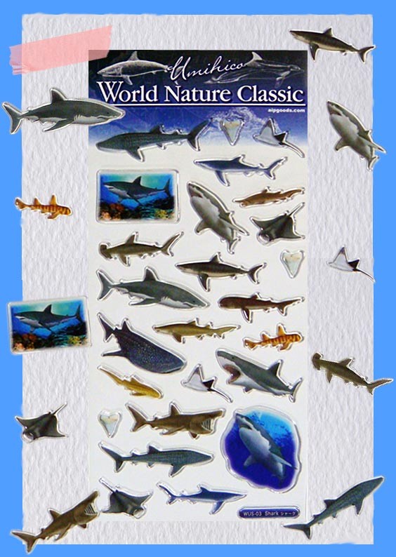 サメ グッズ シール リアル 水族館 おみやげ AIP World Nature Classic シャーク メール便発送可 :AIP-WUS-03:まんぼう屋ドットコム-Yahoo!店  - 通販 - Yahoo!ショッピング