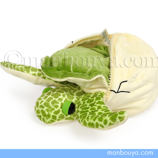 カメのぬいぐるみ おもしろ ギミック A-SHOW 栄商 卵から ウミガメ