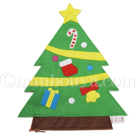 クリスマスタペストリー　可愛いサンタさんのマスコット付き⭐︎ とハンドバッグ クリスマスタペストリー 可愛いサンタさんのマスコット付き
