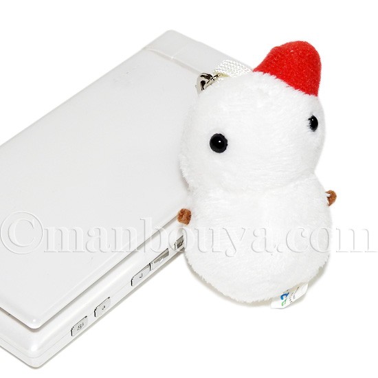 雪だるま ぬいぐるみ おもしろ雑貨 A-SHOW ムニュマム 携帯ストラップ