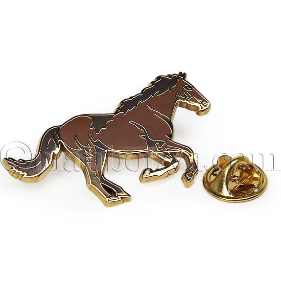 馬 グッズ ウマ ピンバッジ アクセサリー 動物園 おみやげ ピンバッヂ