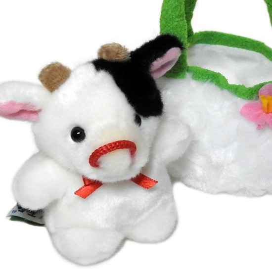 ぬいぐるみ ウシ キュート販売 CUTE farm collection お出かけシリーズ