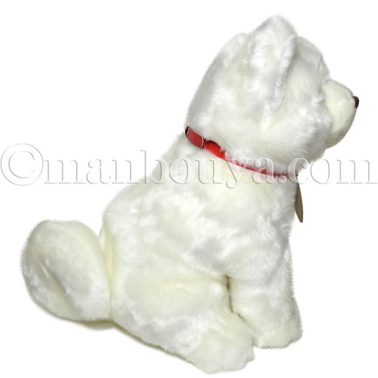 秋田犬 ぬいぐるみ 白毛 保存会 キュート販売 CUTE 座り ホワイト