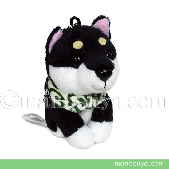 犬のぬいぐるみ 黒 豆柴 キュート販売 CUTE ボールチェーン ブラック
