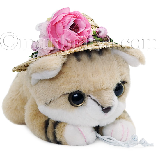 スナネコ ぬいぐるみ 猫 麦わら帽子 セット キュート販売 CUTE