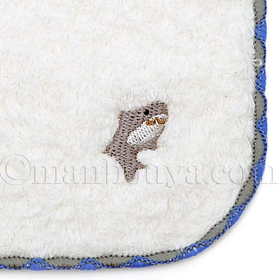 サメ グッズ 雑貨 タオルハンカチ 日本製 水族館 お土産 刺繍