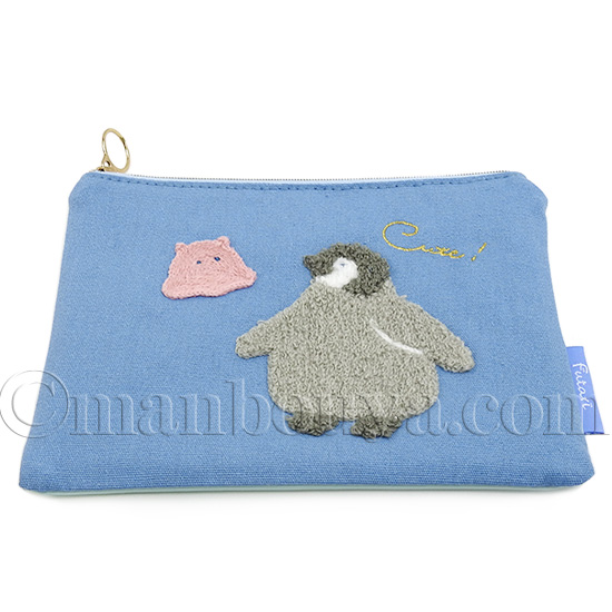 仲良し猫 刺繍コスメポーチ （レッド） - Atsuko Matano 公式