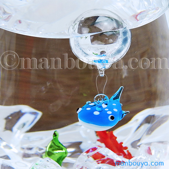 ジンベエザメ グッズ インテリア 雑貨 フロート 浮き玉 ガラス細工