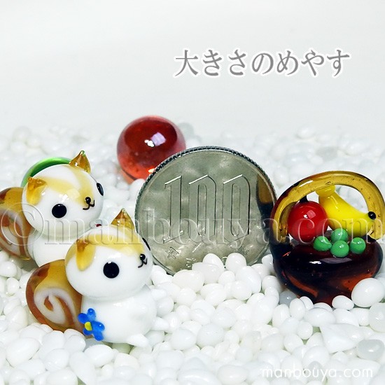ミニチュア ガラス細工 ディスプレイ セット 花リスちゃんのピクニック