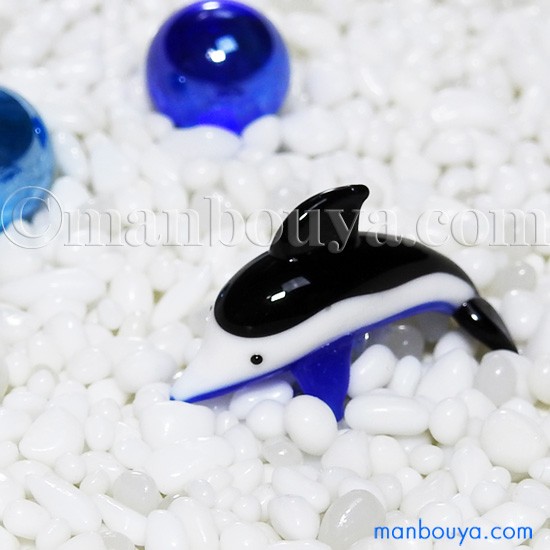 イルカ グッズ ガラス細工 ミニチュア 雑貨 水族館 グラススクエア