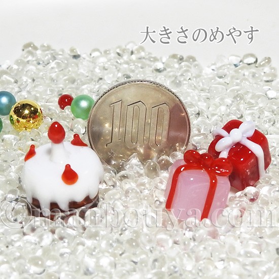 クリスマス 飾り ガラス細工 ミニチュア フォーカート