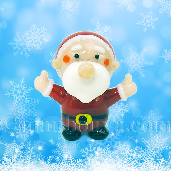 クリスマス 飾り サンタクロース ミニチュア ガラス細工 グラス