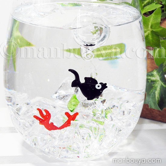 浮き玉 ガラス細工 金魚 インテリア 雑貨 フロート 浮き球 キンギョ 出