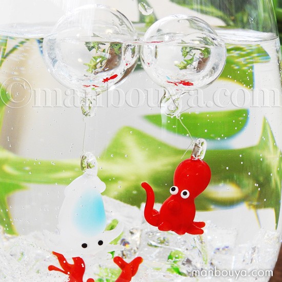 タコ グッズ インテリア 雑貨 フロート 浮き玉 ガラス細工 海 浮き球