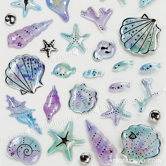 8周年記念イベントが8周年記念イベントがクーリア シール 夏柄 海 貝殻