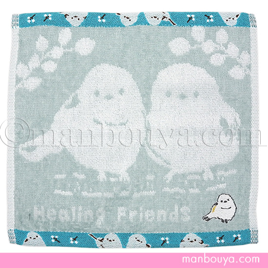 シマエナガ グッズ 雑貨 ミニタオル 25×25cm シュガーフェイス