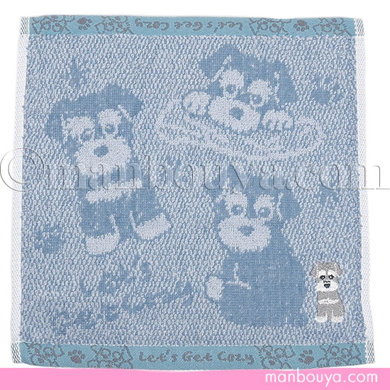 タオルハンカチ ミニチュアシュナウザー グッズ 犬 雑貨 シュガー