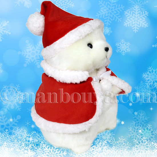 SANTA BEAR シロクマ 白熊 ぬいぐるみ 赤衣装 ヴィンテージ 非売品 クリスマス シロクマ ぬいぐるみ くま たけのこ TAKENOKO 森の