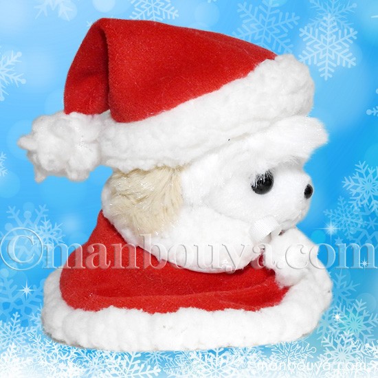 クリスマス ぬいぐるみ 犬 TAKENOKO たけのこ トイプードル ホワイト