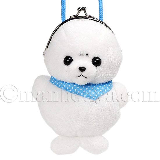 アザラシ ぬいぐるみ バッグ がま口ポーチ 水族館グッズ たけのこ