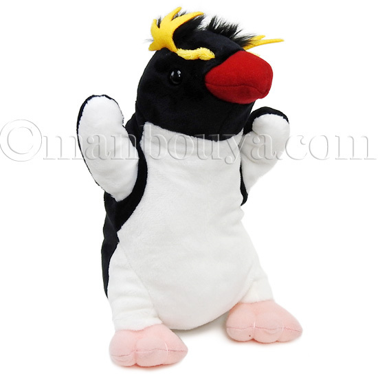 ペンギン ぬいぐるみ 水族館グッズ ハンドパペット テイクオフ