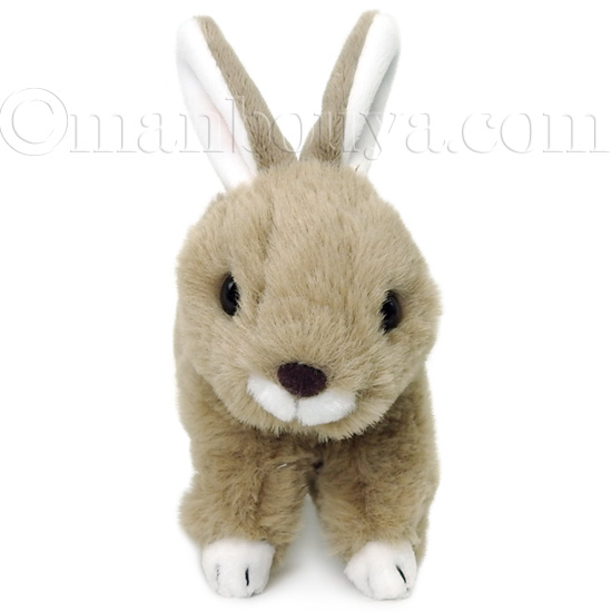 茶色のウサギぬいぐるみ2体セット 吉徳 ぬいぐるみ りくのなかまたち ウサギ ブラウン 180499