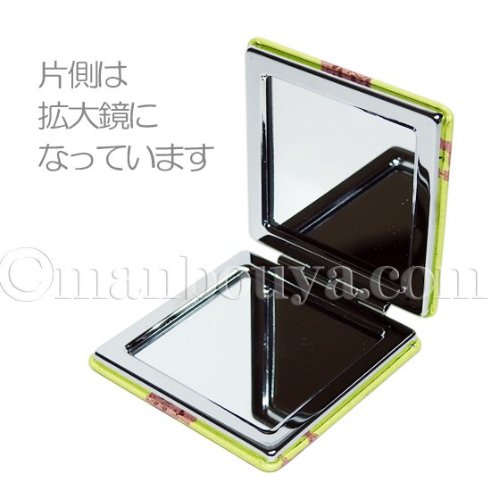 オオサンショウウオ グッズ コンパクトミラー 四角 拡大鏡
