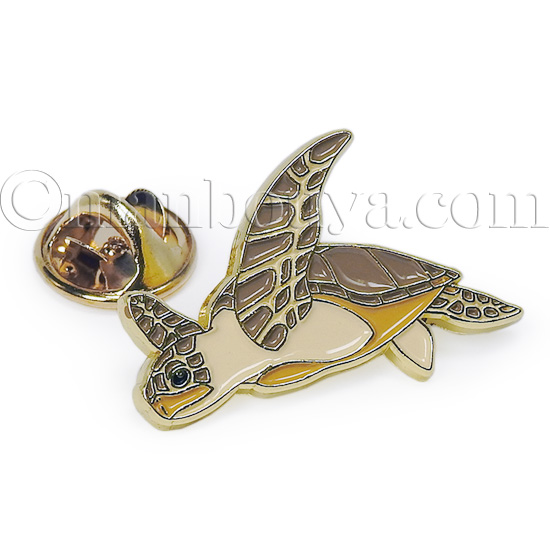 ウミガメ グッズ カメ ピンバッジ アクセサリー 水族館 おみやげ
