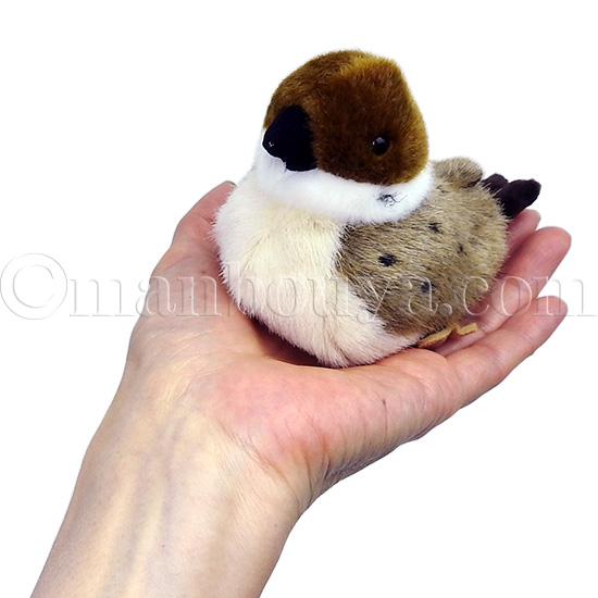 すずめ ぬいぐるみ 鳥 吉徳 りくのなかまたち スズメ 12.5cm