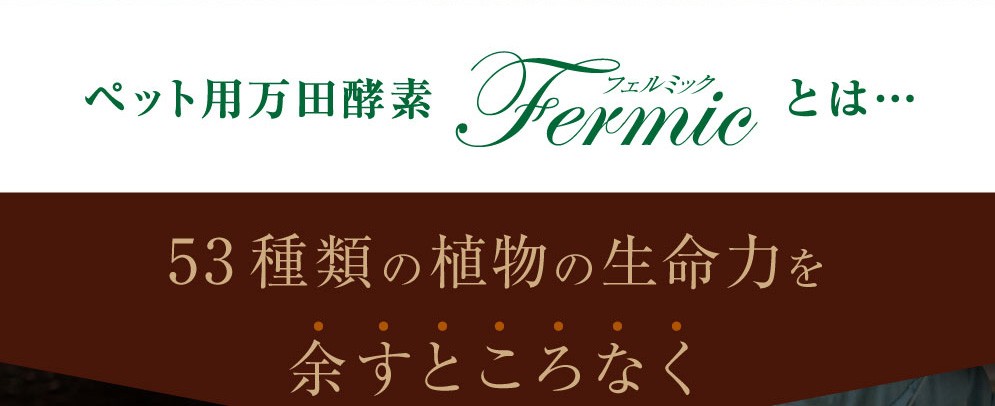 ペット用万田酵素 フェルミック 15g 類粒 公式 犬 猫 酵素 サプリ 万田発酵 発酵食品 国産 健康 植物発酵エキス 保存料不使用 Fermic 万田発酵 通販 Paypayモール