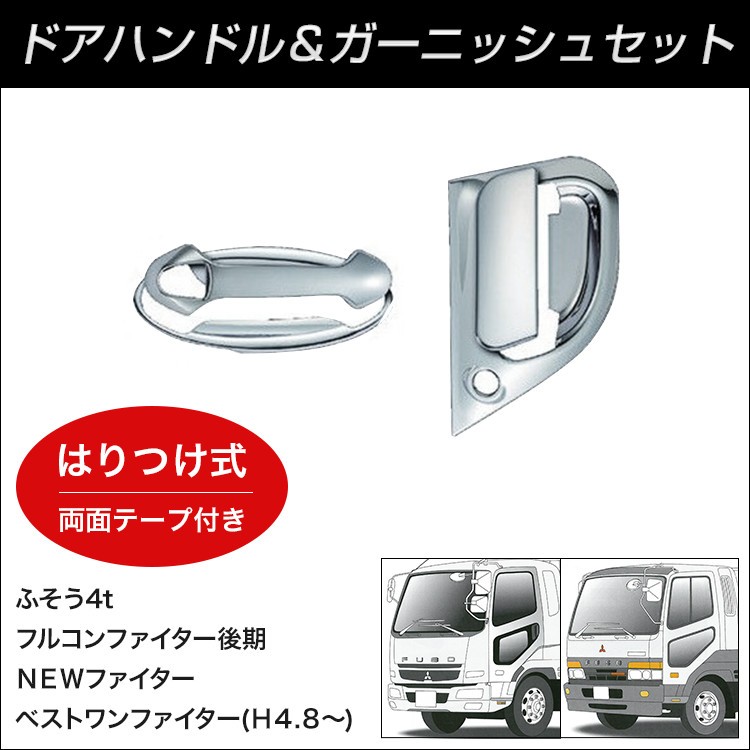 NEWドアハンドルガーニッシュ左右セットFUSO大型ジェットイノウエ 新品未使用 NEWドアハンドルガーニッシュ左右セットFUSO大型ジェット