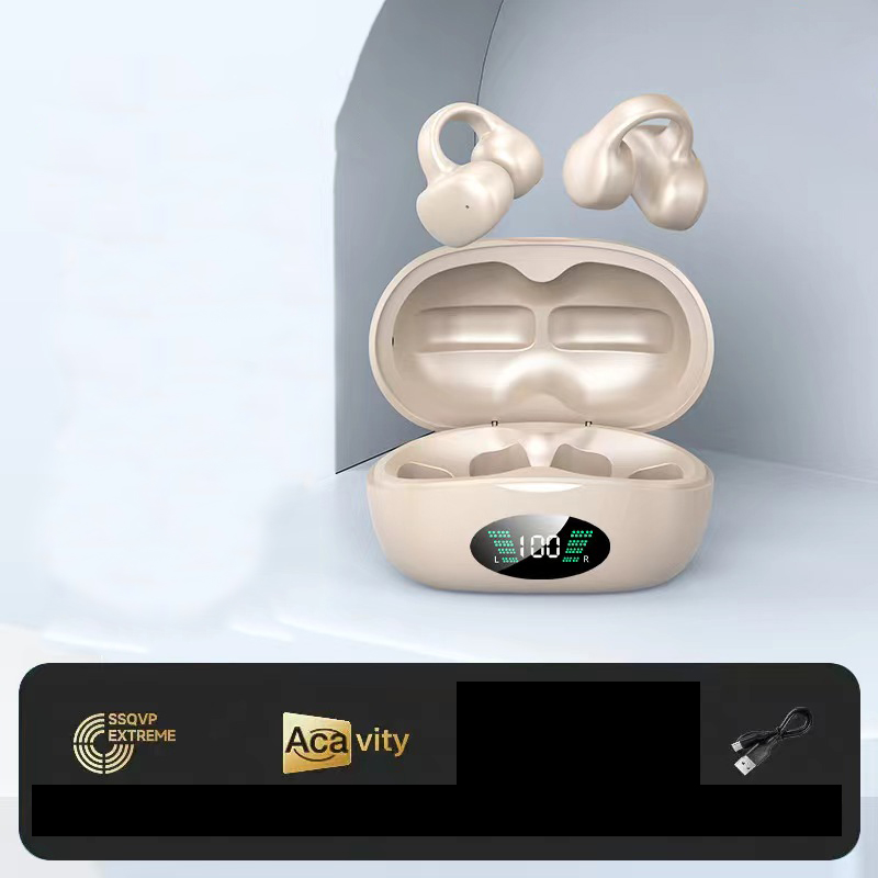 ワイヤレスイヤホンbluetooth5.3空気骨伝導耳を塞がないブルートゥースイヤーカフノイズキャンセリングミニ型マイク付きゲーミングコードレスおすすめ安い耳かけ｜mandh-store｜05