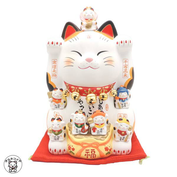 《高さ26cm》招き猫 七福神 置物 開店祝い 七福神招き猫（8.5号