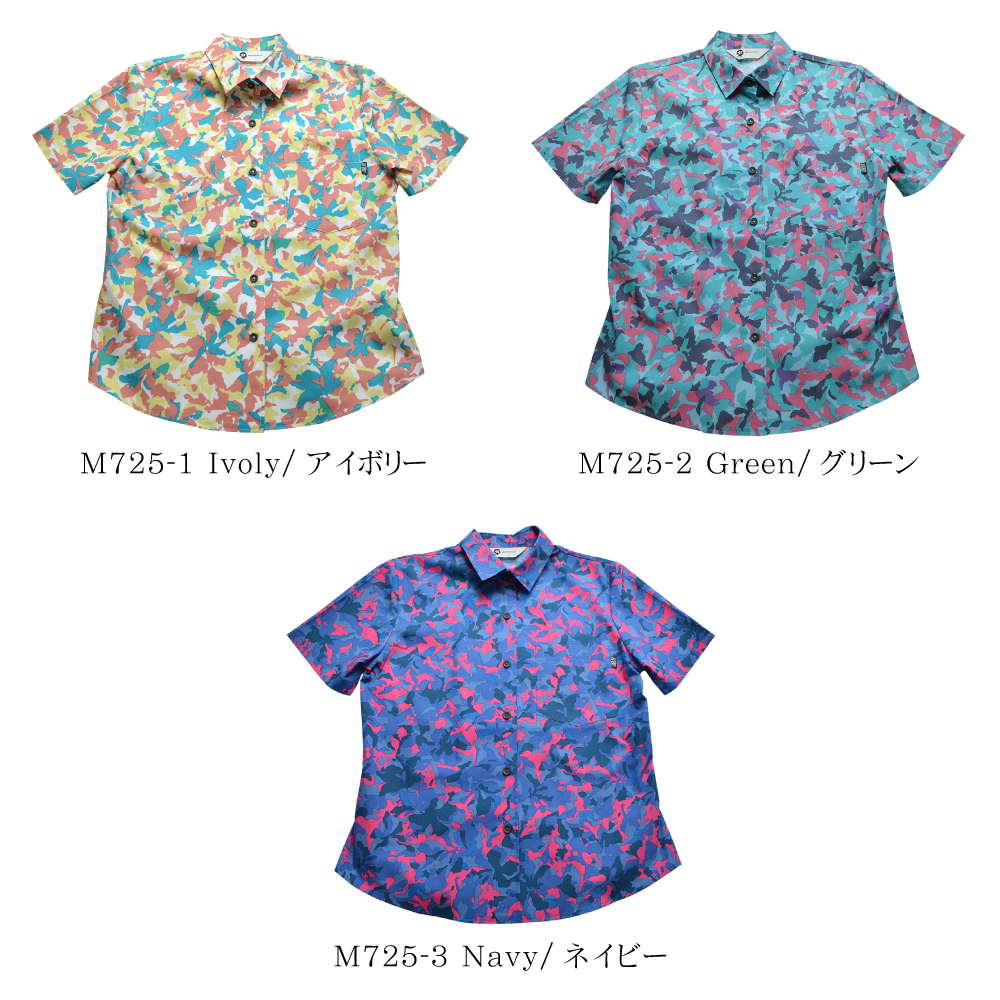 かりゆしウェア アナーキーハイビ レギュラーカラー | (MANGOPLUS マンゴプラス レディース かりゆしウェア アロハシャツ) M725-u-1.jpg
