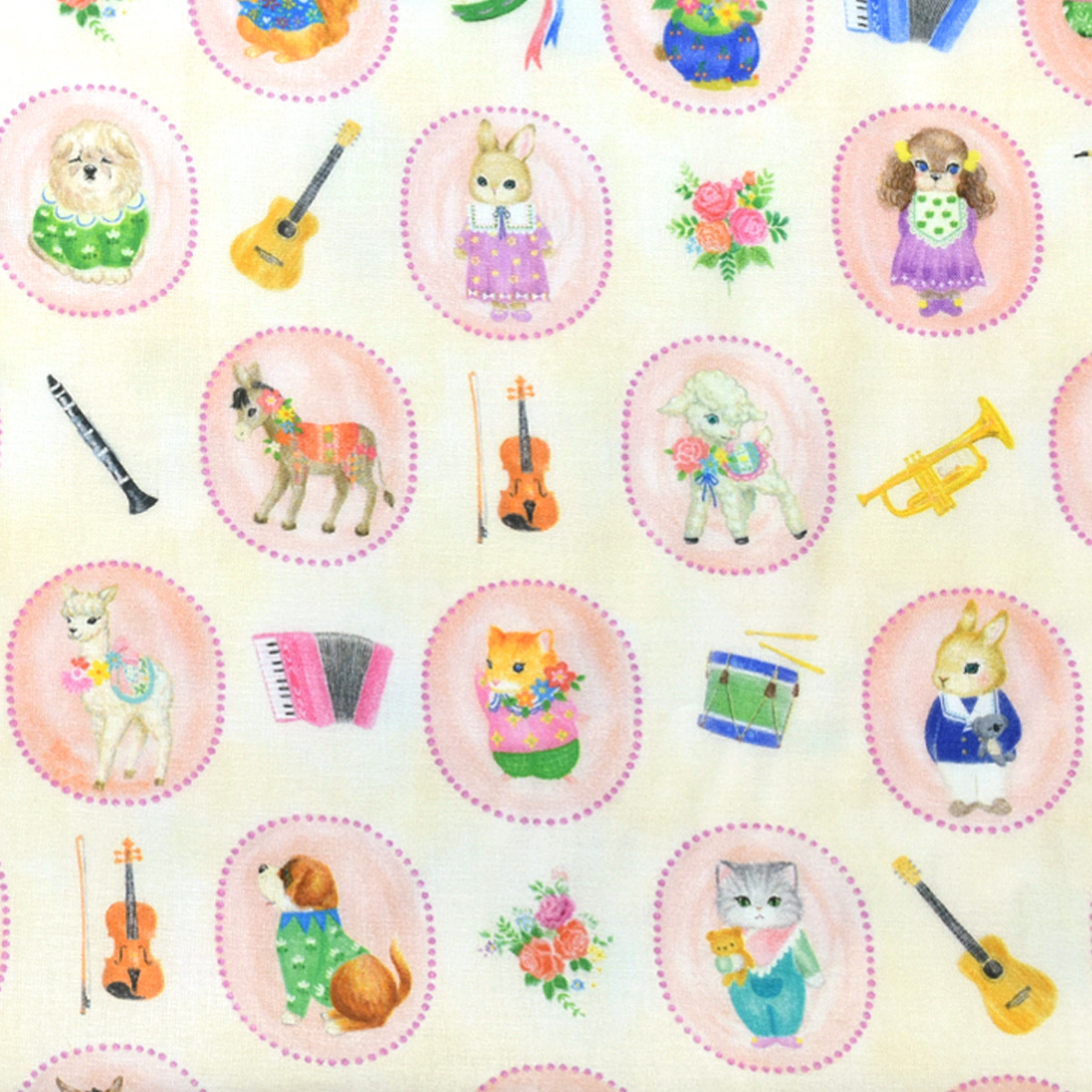 ボンボンジャーニー 10cm単位 切り売り 60ローン生地 22fabric